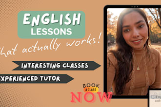 teach you english online with personalized lessons