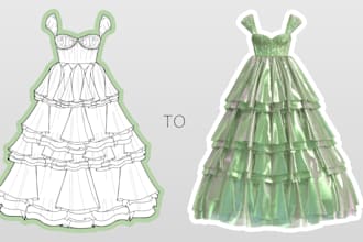 transform your 2d drawings into amazing 3d fashion articles