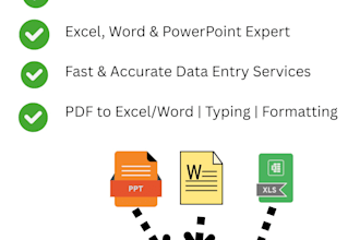 do accurate data entry in excel, word, and powerpoint