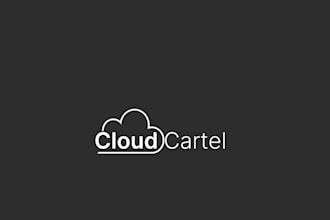 design a modern cloud logo for your tech, app, or hosting brand
