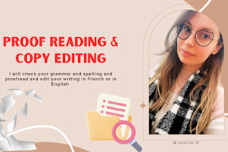 proofread and edit your french or english writing