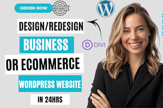 develop divi wordpress website divi builder divi website expert wordpress divi