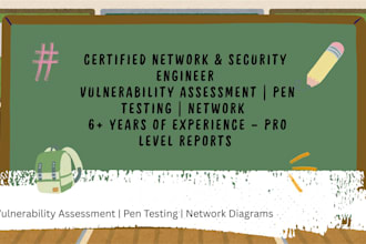 perform vapt, network security testing and report using nessus  other tools