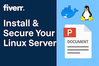 install and secure your linux server, devops