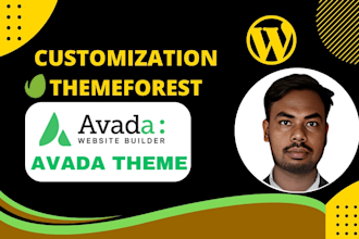 install themeforest wordpress avada theme and customize