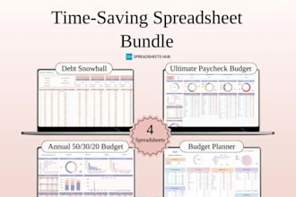time saving spreadsheet, income and expense tracker in excel and google sheet