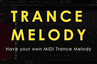 create a custom trance melody midi pluck lead