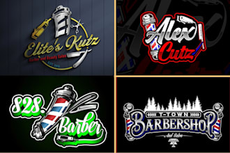 design custom barber, barbershop, spa and beauty salon logo for your business