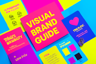 design visual identity guide brand style kit with logo