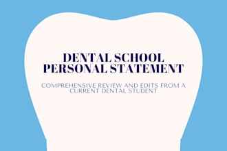 edit your dental school personal statement and essays