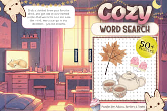 design puzzle and activity book covers for KDP