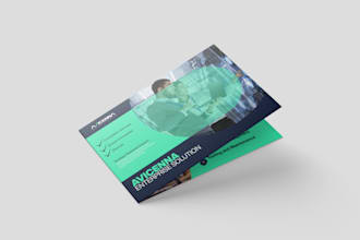 create a modern and professional company profile brochure