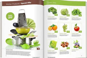 design promotional product catalog, lookbook, catalogue, sale sheet ,brochure