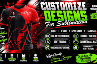 do custom jersey design or sublimation jersey design