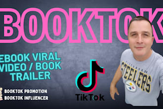 do book ads promotion, viral booktok influencer , book trailer, promo video