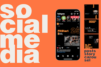 design stunning instagram posts, carousels and stories for your brand
