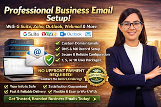 set up professional business email with your custom domain name