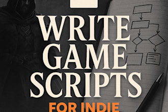 write immersive dialogue or scripts for indie games