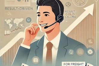 do a result driven cold calling for freight brokerage growth and logistics