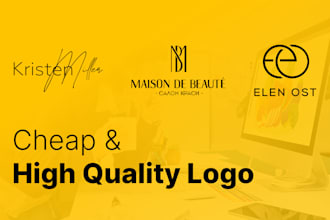 create a custom logo that is cheap and high quality