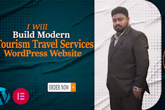 build modern tourism travel services wordpress website