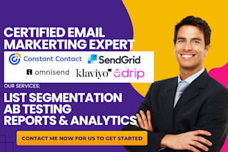 list segmentation ab testing constant contact omnisend sendgrid klaviyo drip