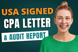 prepare internal external non profit financial statement audit, sign CPA letter