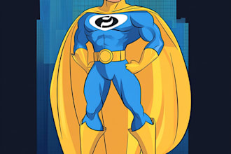 draw you into amazing superhero comic cartoon characters