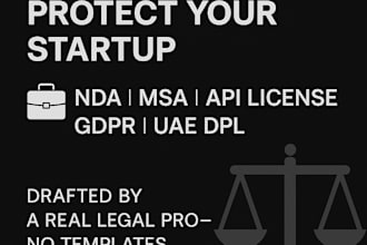 create contracts, ndas for startups, ai, and saas projects