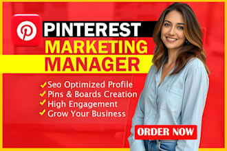 manage pinterest account with SEO optimized pins and boards