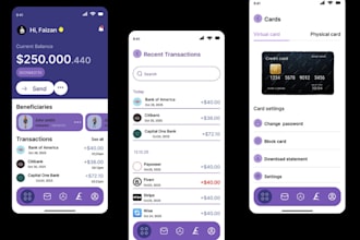 develop custom fintech app money transfer app payment app neobank app bank app