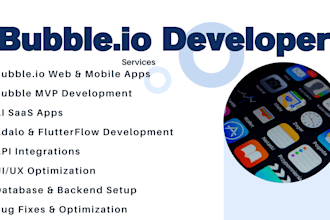 bubble developer, erpnext, ai app, ai saas app, ai whatsapp crm, adalo, flutter
