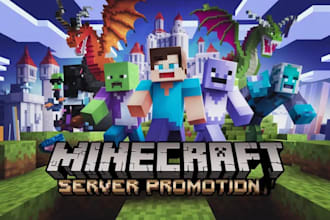 minecraft server promotion, server advertisement to get active players