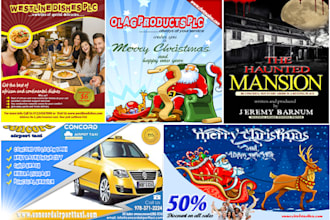 do flyer design, poster design, ecover book design