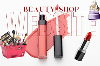 setup nail salon website beauty shop cosmetics makeup lipstick shopify store