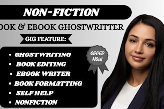 be your ebook ghostwriter self help ebook writer nonfiction