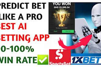 develop ai sport prediction app, sport bet app, crypto app