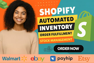 shopify automated inventory, product sync stock management, order fulfillment