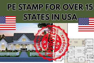 stamp, blueprint USA mep drawing, commercial architect autocad landscape design