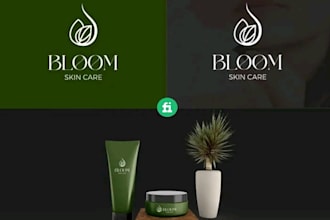 do luxury beauty cosmetic skincare logo design with source file