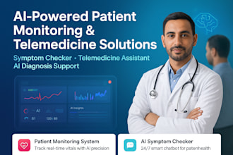 do ai saas hippa patient monitoring system, symptom checker, diagnosis assistant