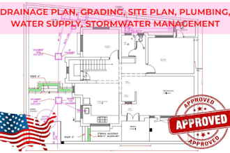 do plumbing plan, drainage, grading plan, stormwater management in civil 3d