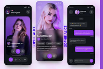 develop a high performance dating app design with chat and matching features