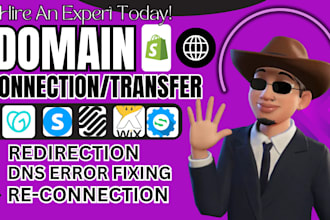 connect, fix, or redirect domain to any web hosting, set up sub domain, godaddy