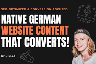write native german SEO website content and compelling texts