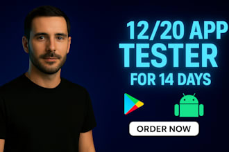 20 app testers 12 testers for google play closed testing crash test app review