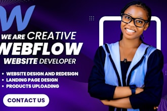 design, redesign webflow website, webflow website development, figma to webflow