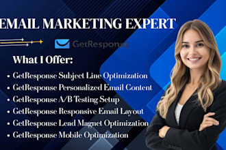 manage getresponse newsletters, landing pages and ab test for higher engagement