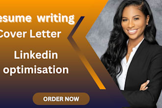 write your CV, resume, cover letter and optimize linkedin