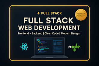 develop responsive full stack websites with frontend and backend